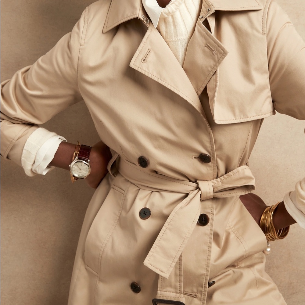 NWT Banana Republic water resistant trench coat